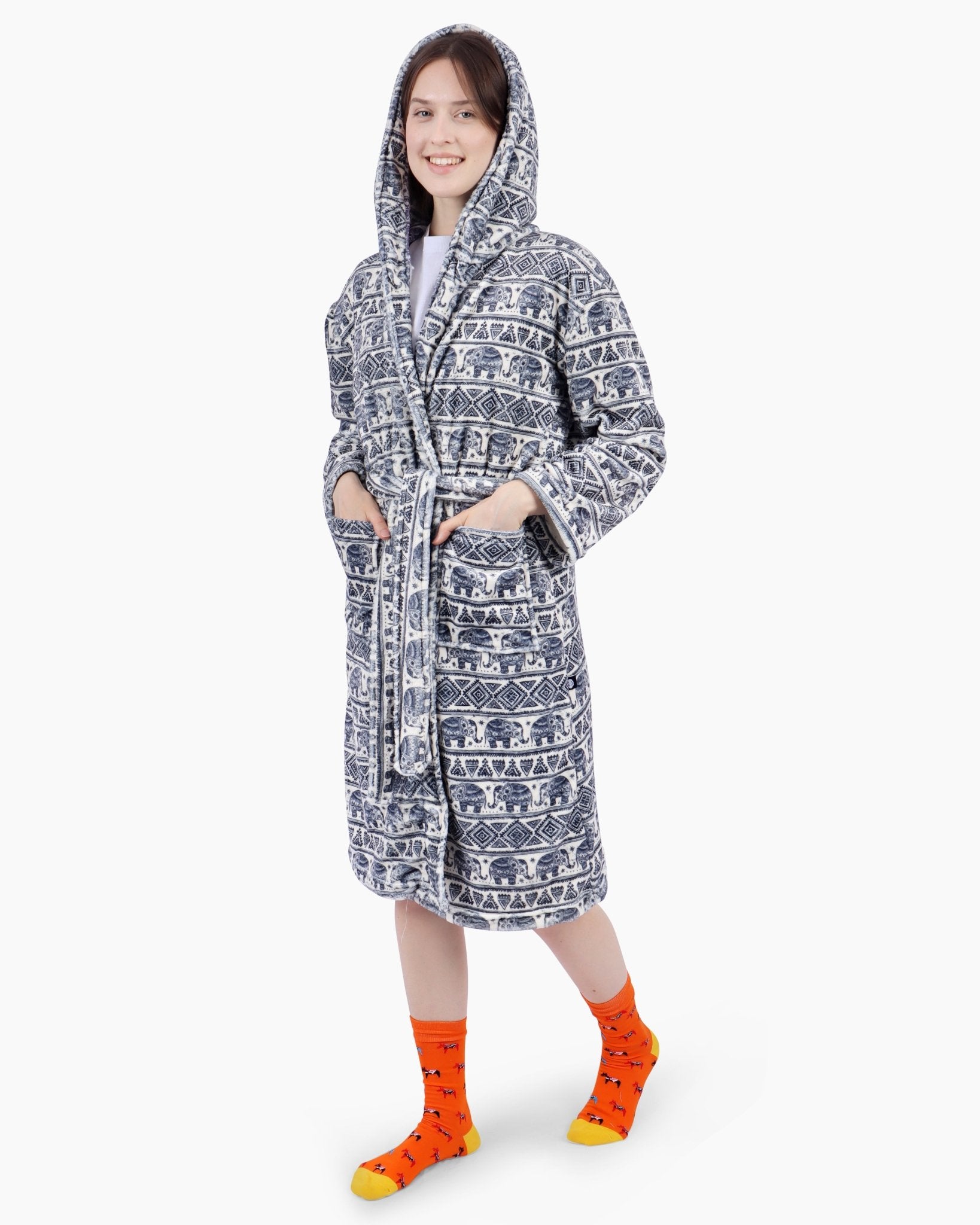 Elephant Mandala Dressing Gown - Cozee