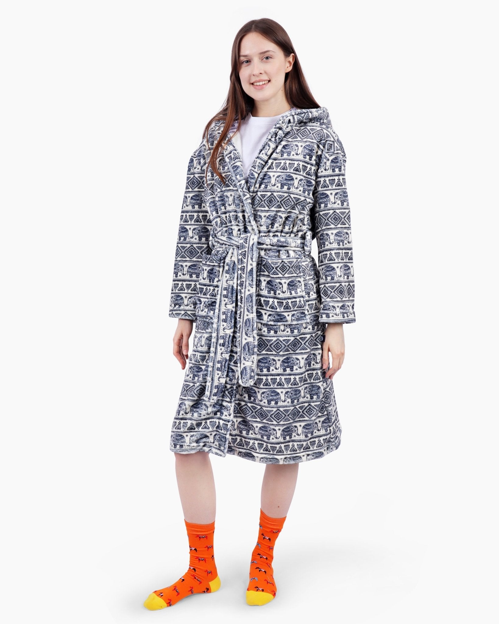 Elephant Mandala Dressing Gown - Cozee